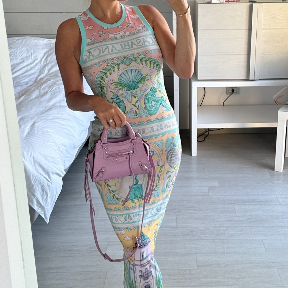 Casablanca Multicolor Vase Midi Dress